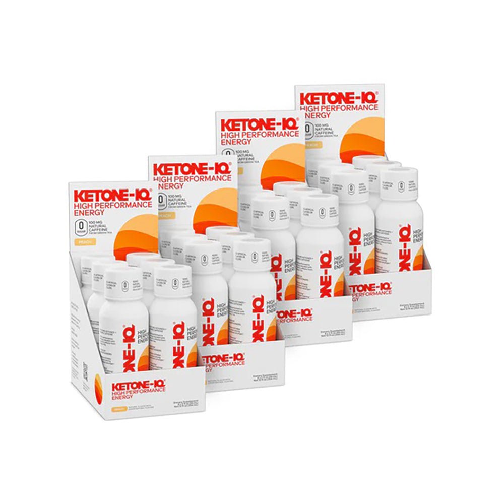 Ketone - IQ™ + Caffeine Peach Shot Box of 24 - Fuel Goods