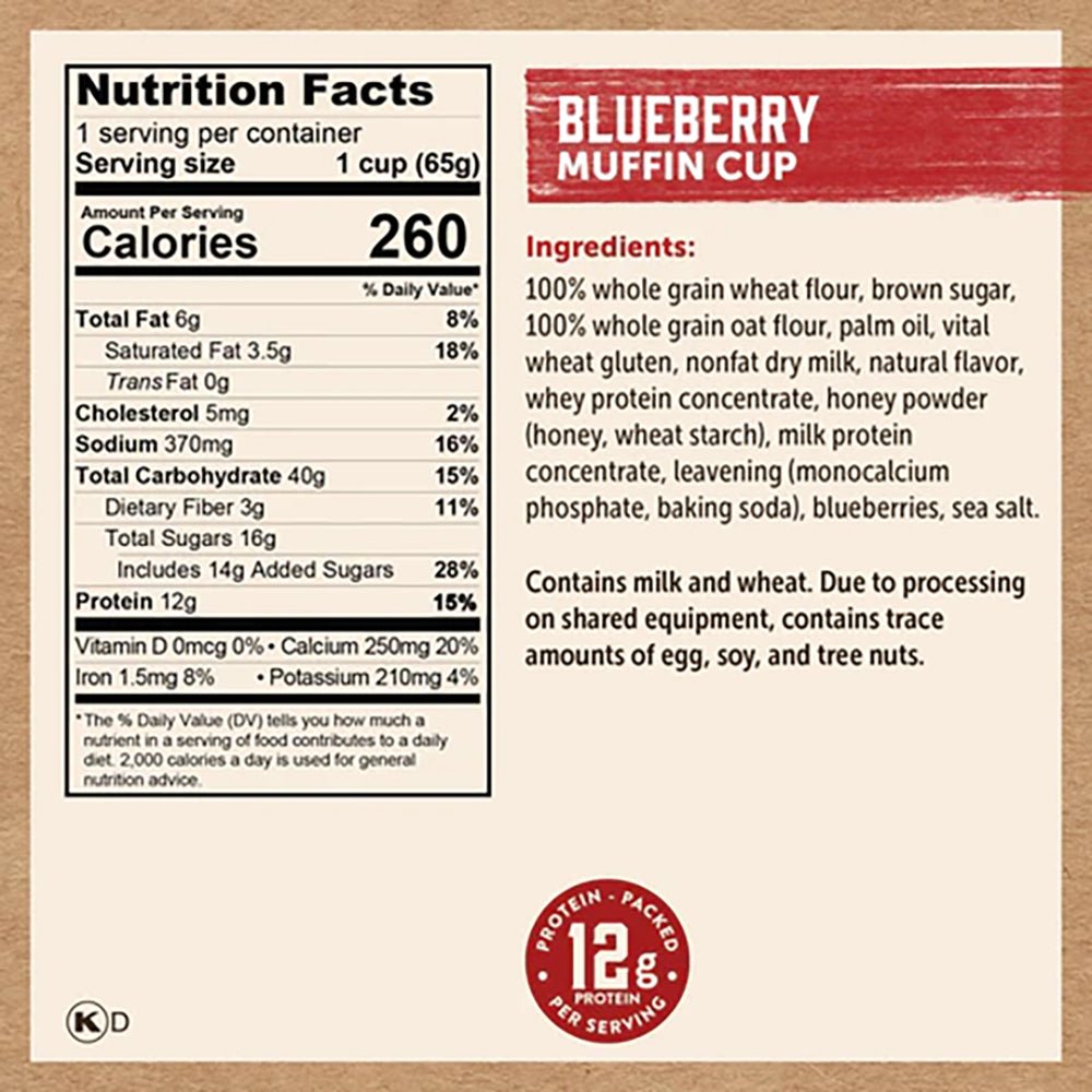 Kodiak Cakes Muffin Power Cup - Blueberry - Fuel Goods