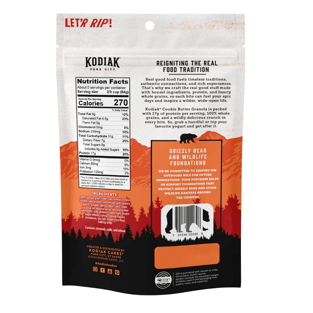Kodiak Cakes Protein Packed Granola - Cookie Butter - Fuel Goods
