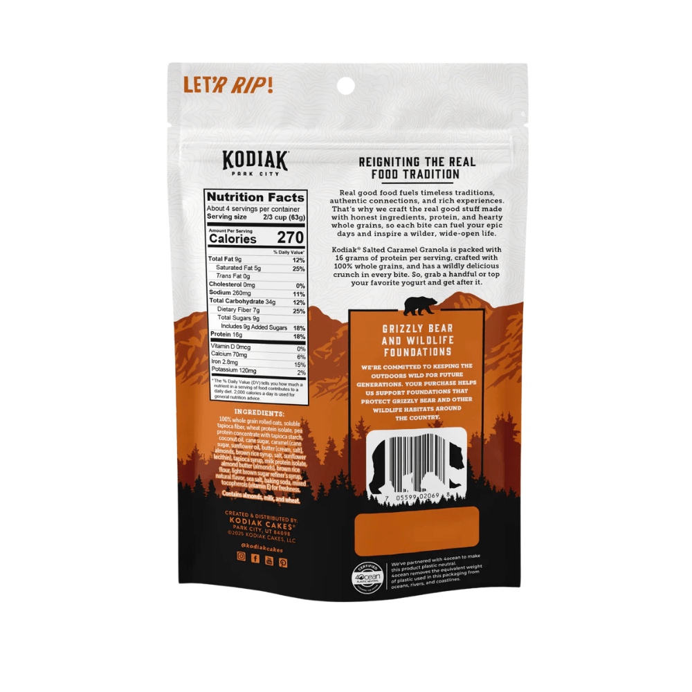 Kodiak Cakes Protein Packed Granola - Salted Caramel - Fuel Goods