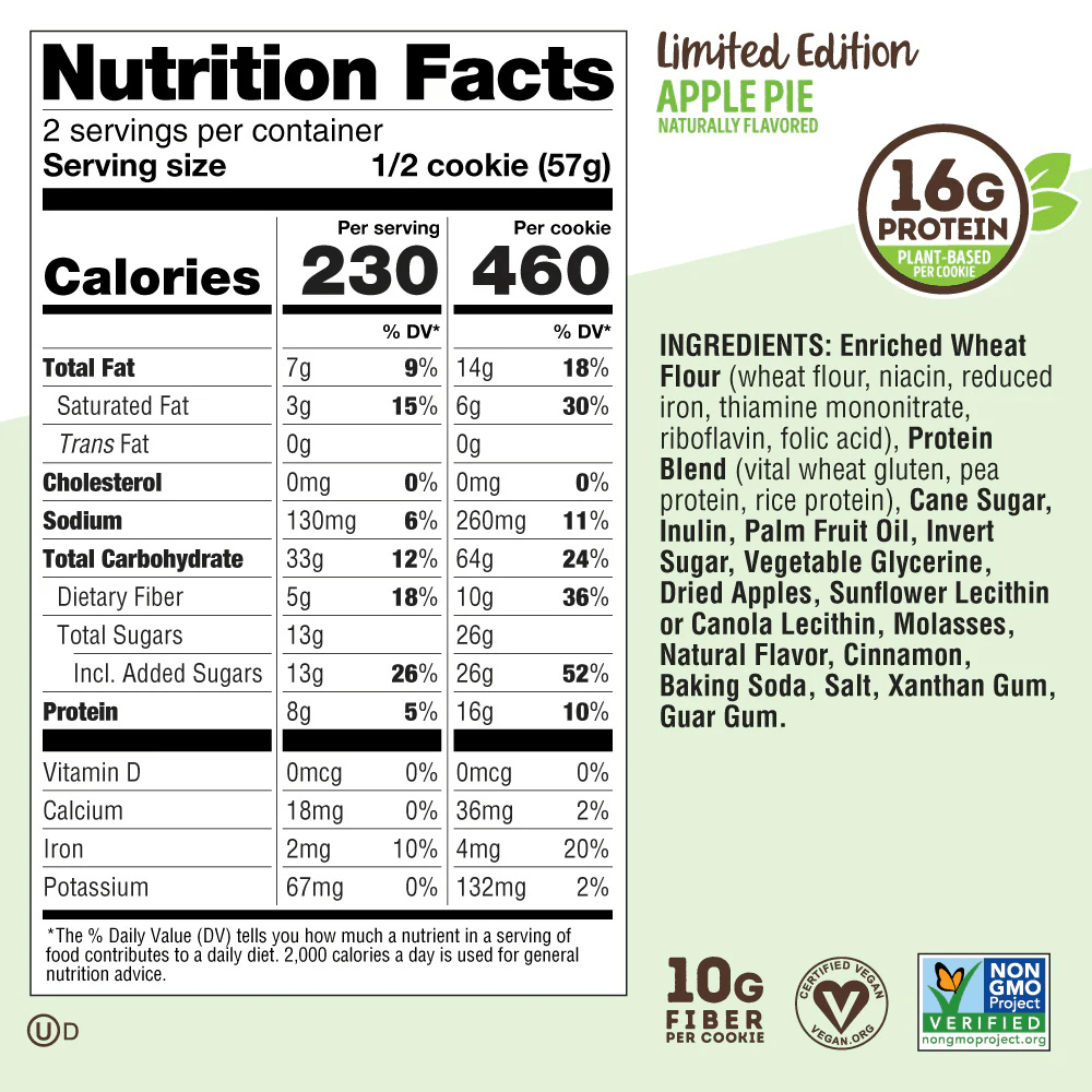 Lenny & Larrys Complete Cookie - Apple Pie - Fuel Goods