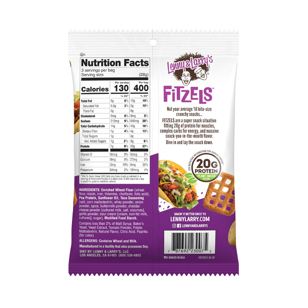 Lenny & Larry's Fitzels - Taco Tuesday - Fuel Goods