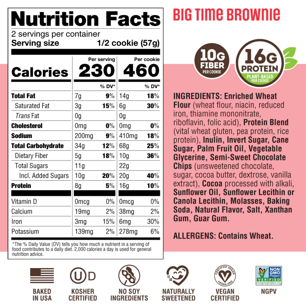 Lenny & Larry's Protein Cookie - Big Time Brownie - Fuel Goods