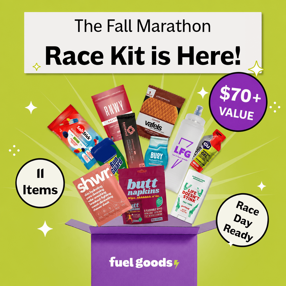 Limited Edition Fall Marathon Race Day Box - Fuel Goods