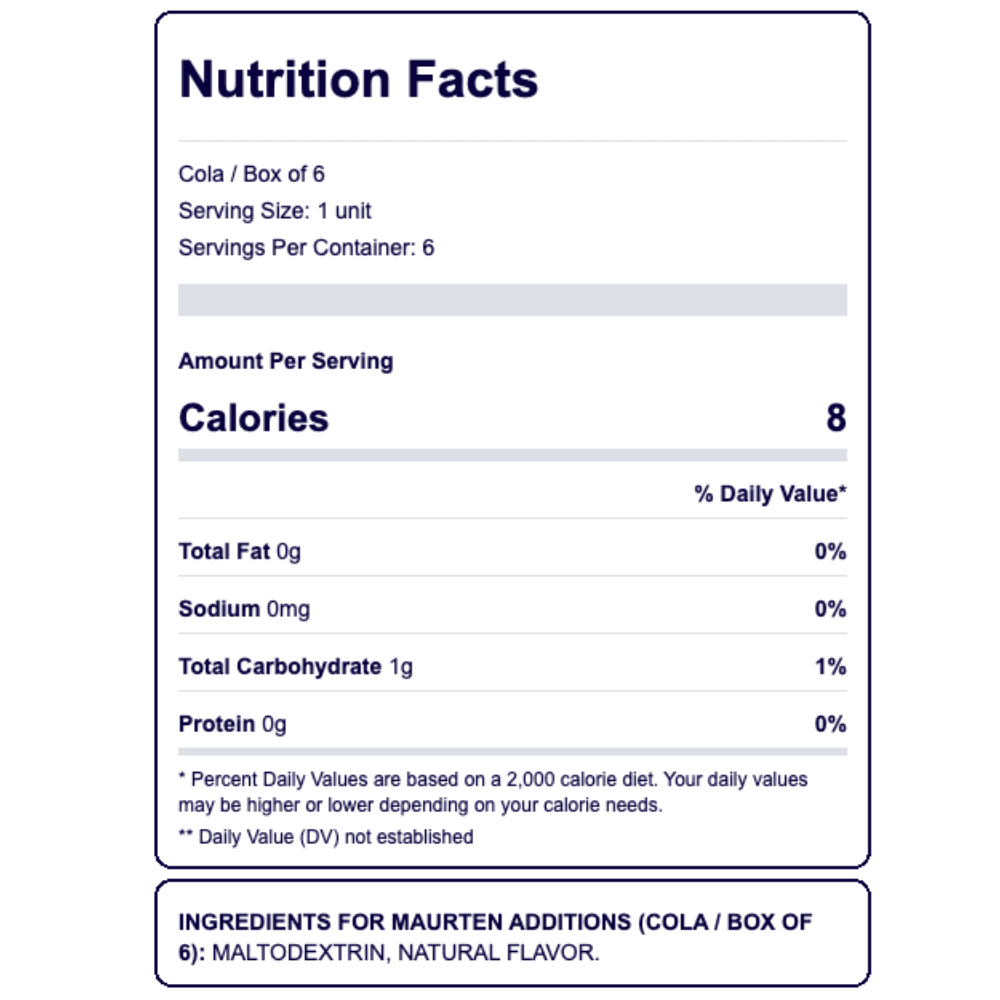 Maurten Additions - Cola - Fuel Goods