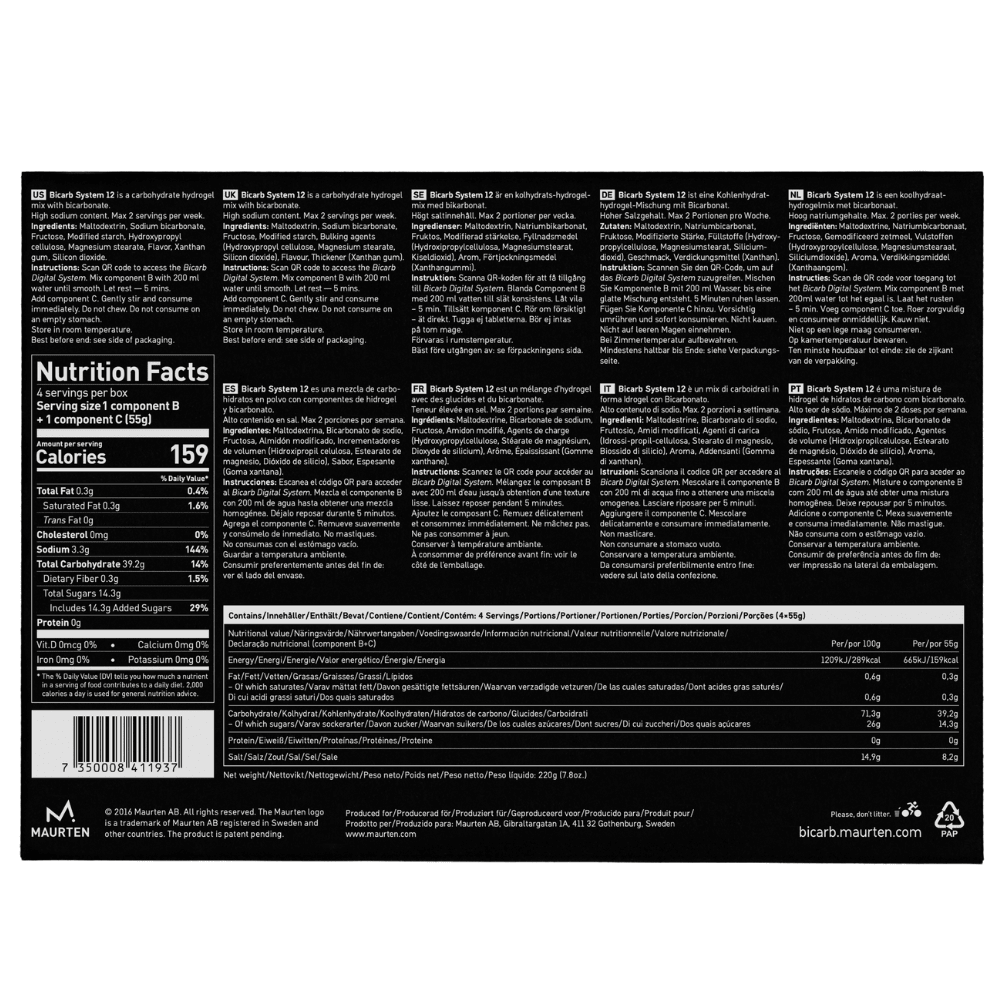 Maurten Bicarb System 12 - Fuel Goods