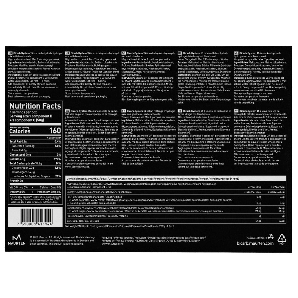 Maurten Bicarb System 15 - Fuel Goods