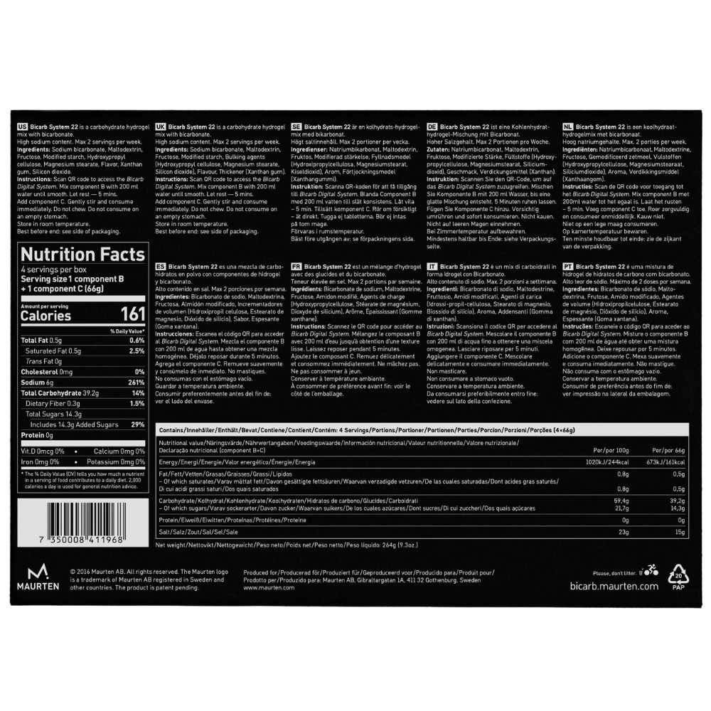 Maurten Bicarb System 22 - Fuel Goods