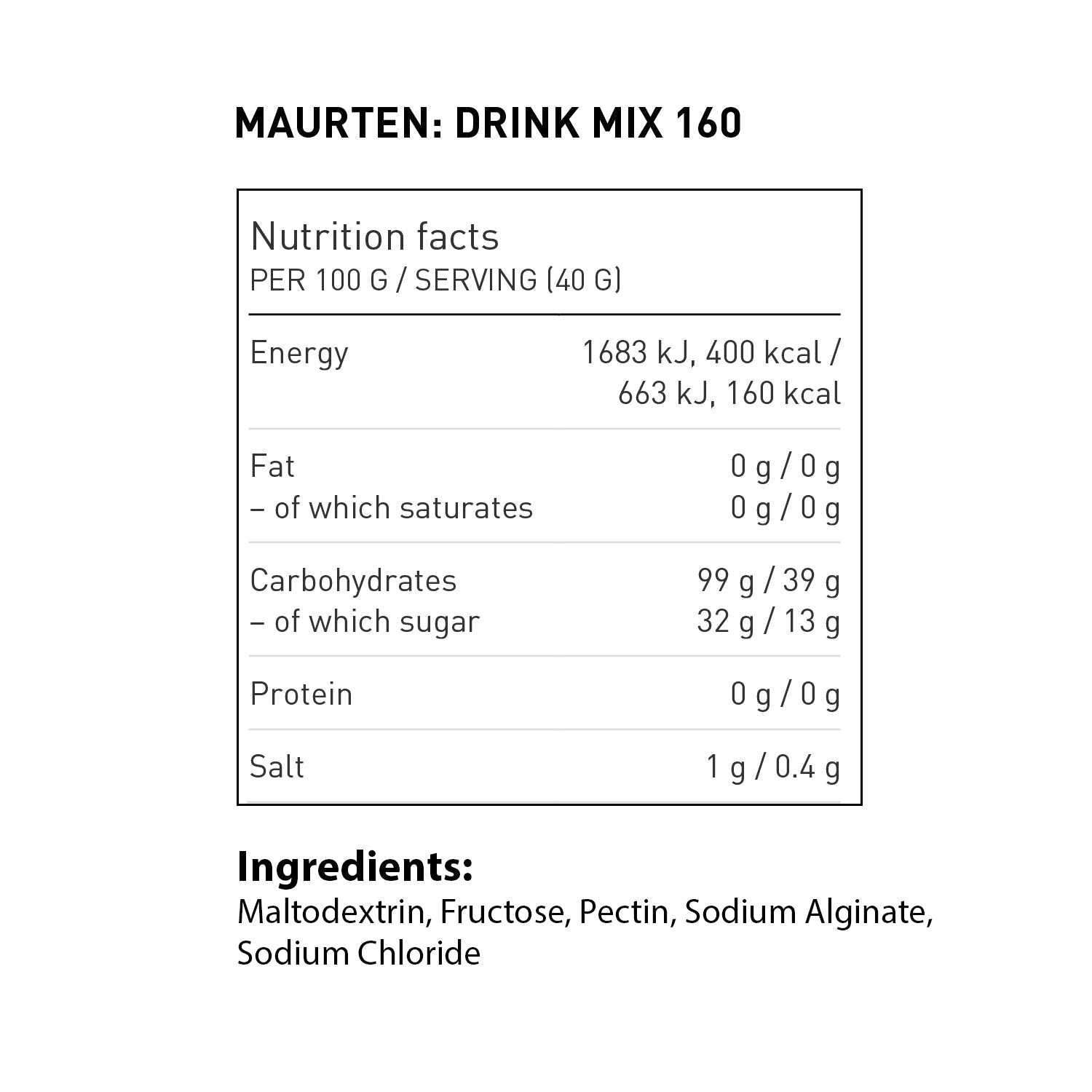 Maurten DRINK MIX 160 - Fuel Goods