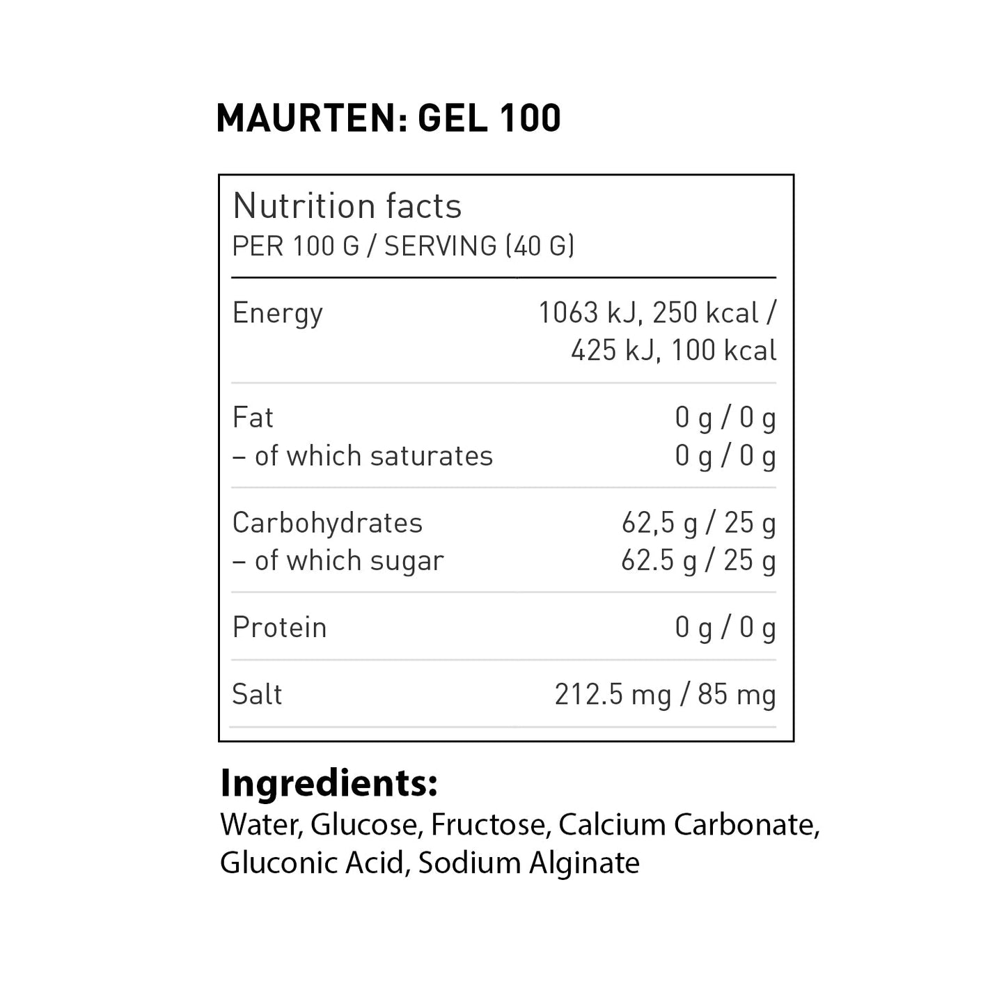 Maurten GEL 100 - Fuel Goods