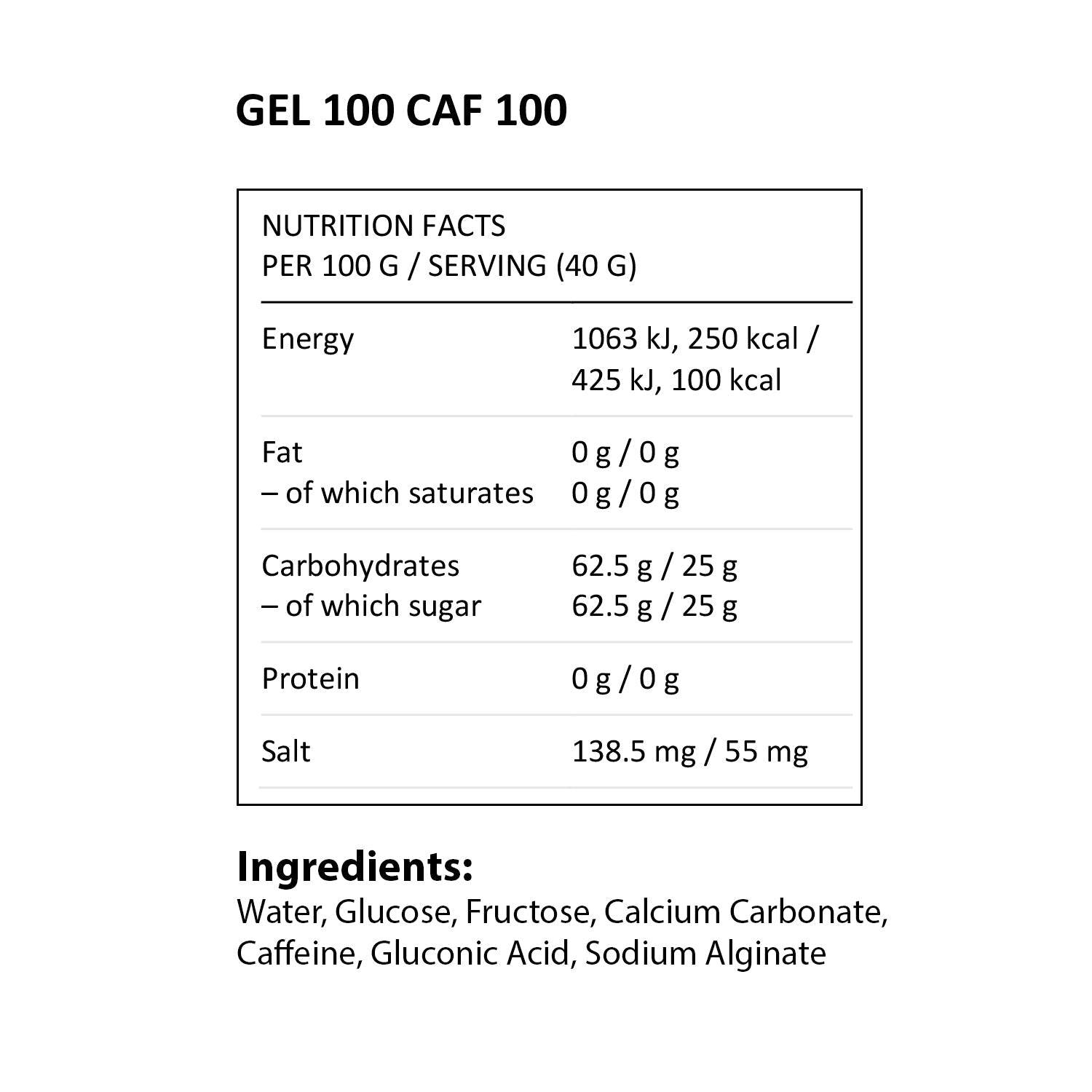 Maurten GEL 100 CAF 100 - Fuel Goods