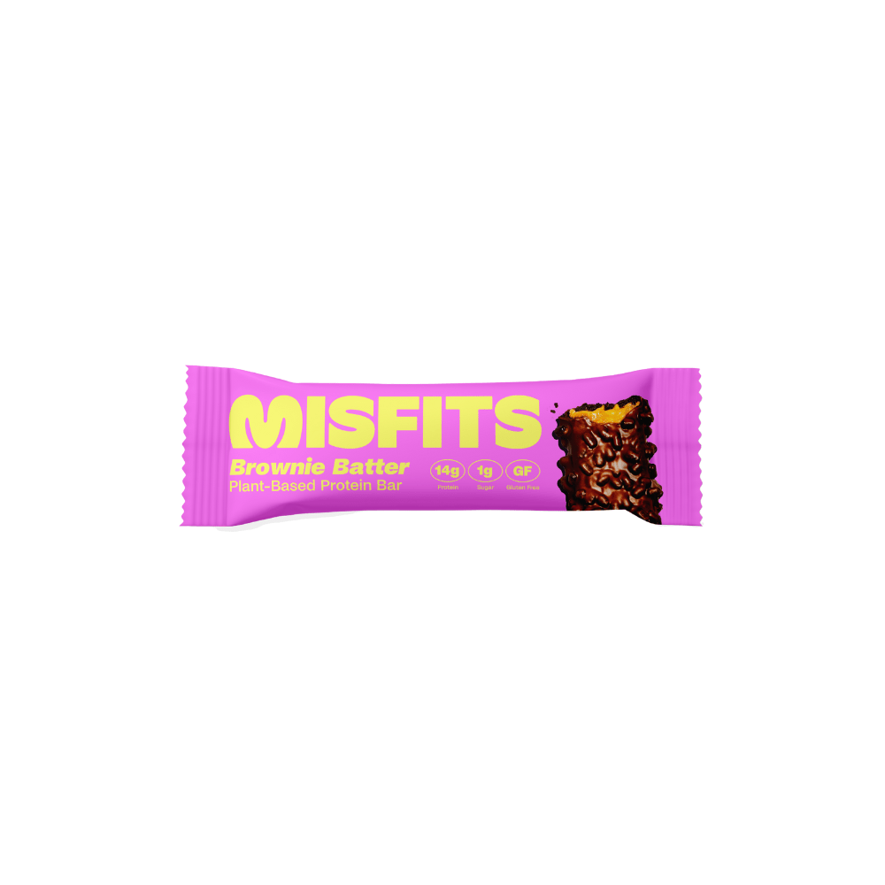Misfits Plant Based Protein Bar - Brownie Batter - Fuel Goods