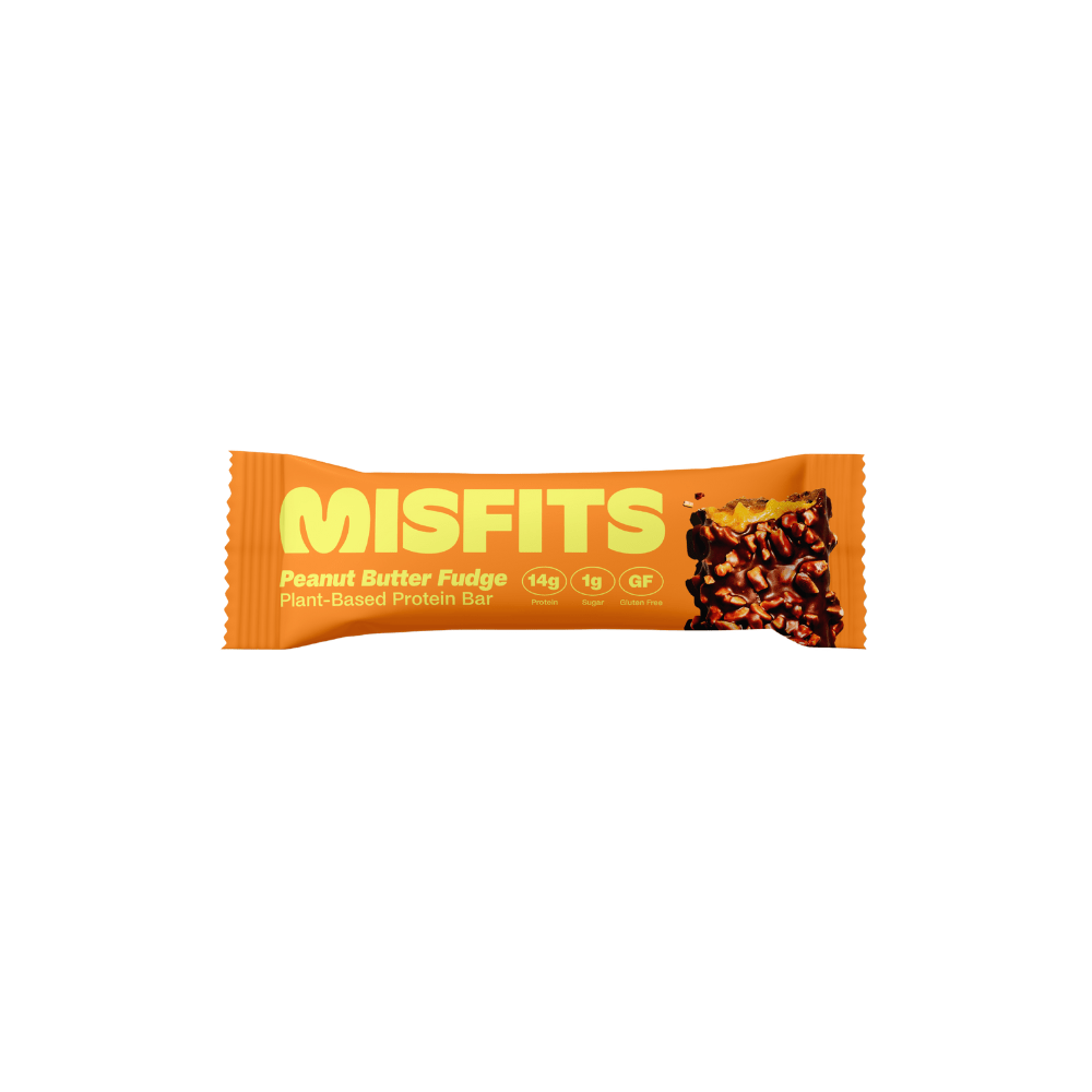 Misfits Plant Based Protein Bar - Peanut Butter Fudge - Fuel Goods
