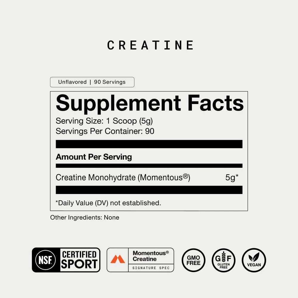 Momentous Creatine Monohydrate - Fuel Goods
