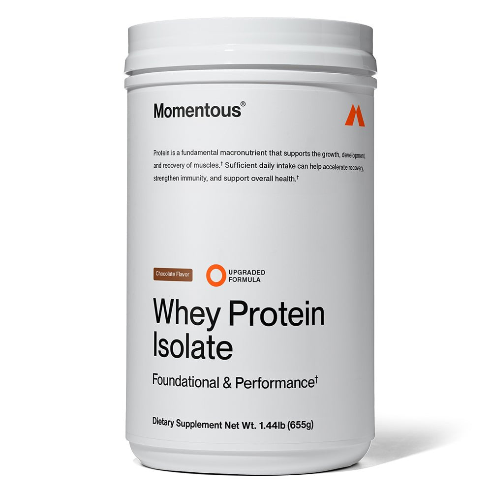 Momentous Grass Fed Whey Protein Isolate - Chocolate - Fuel Goods