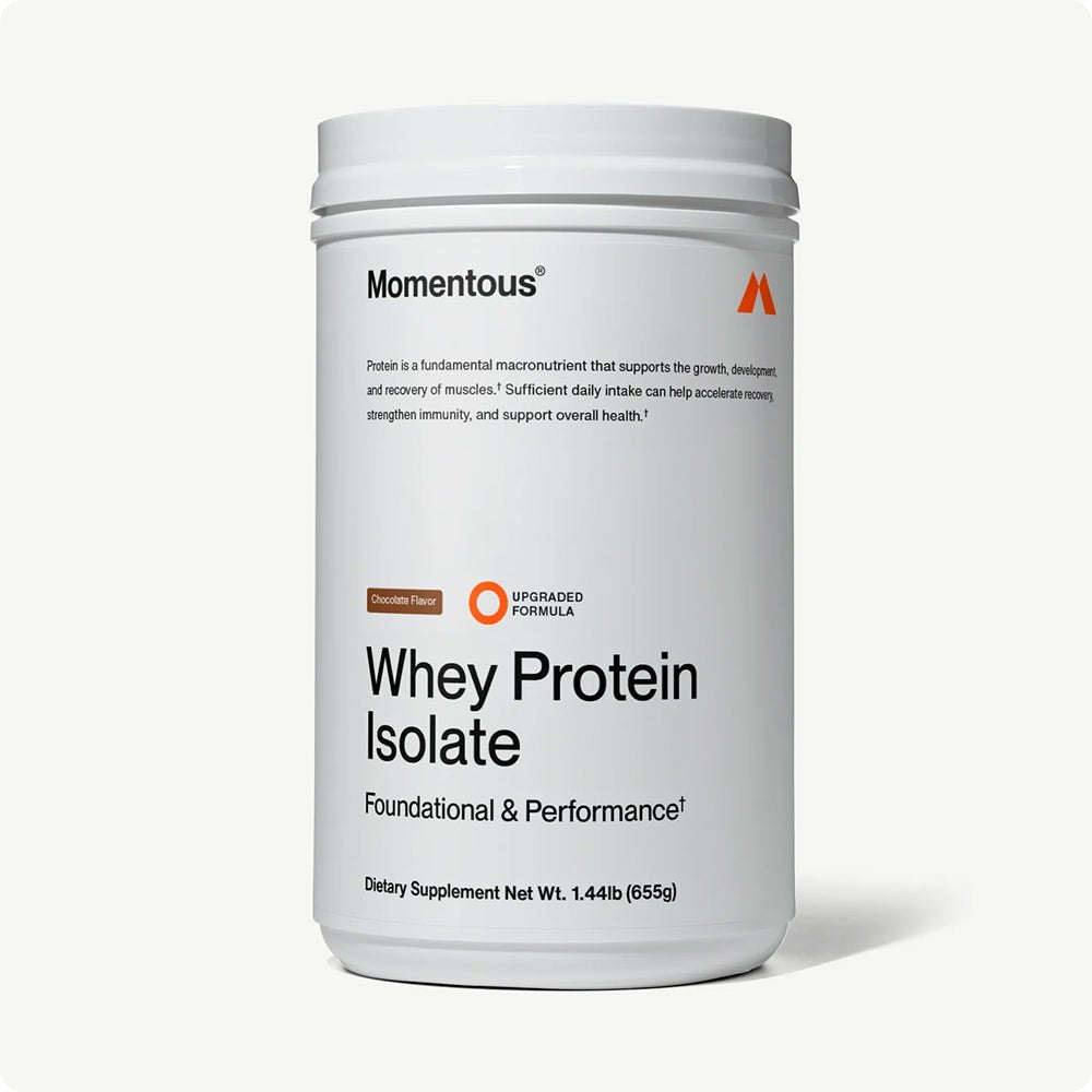 Momentous Grass Fed Whey Protein Isolate - Chocolate - Fuel Goods