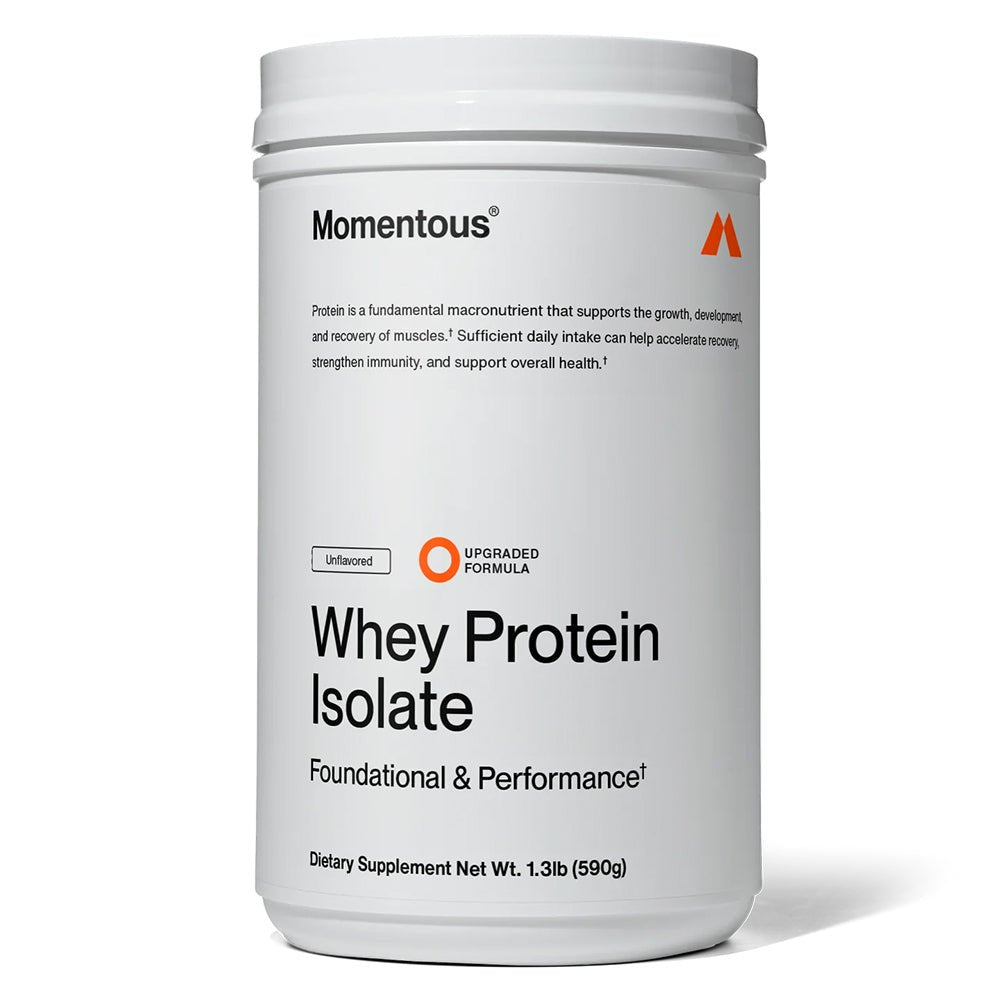 Momentous Grass Fed Whey Protein Isolate - Unflavored - Fuel Goods