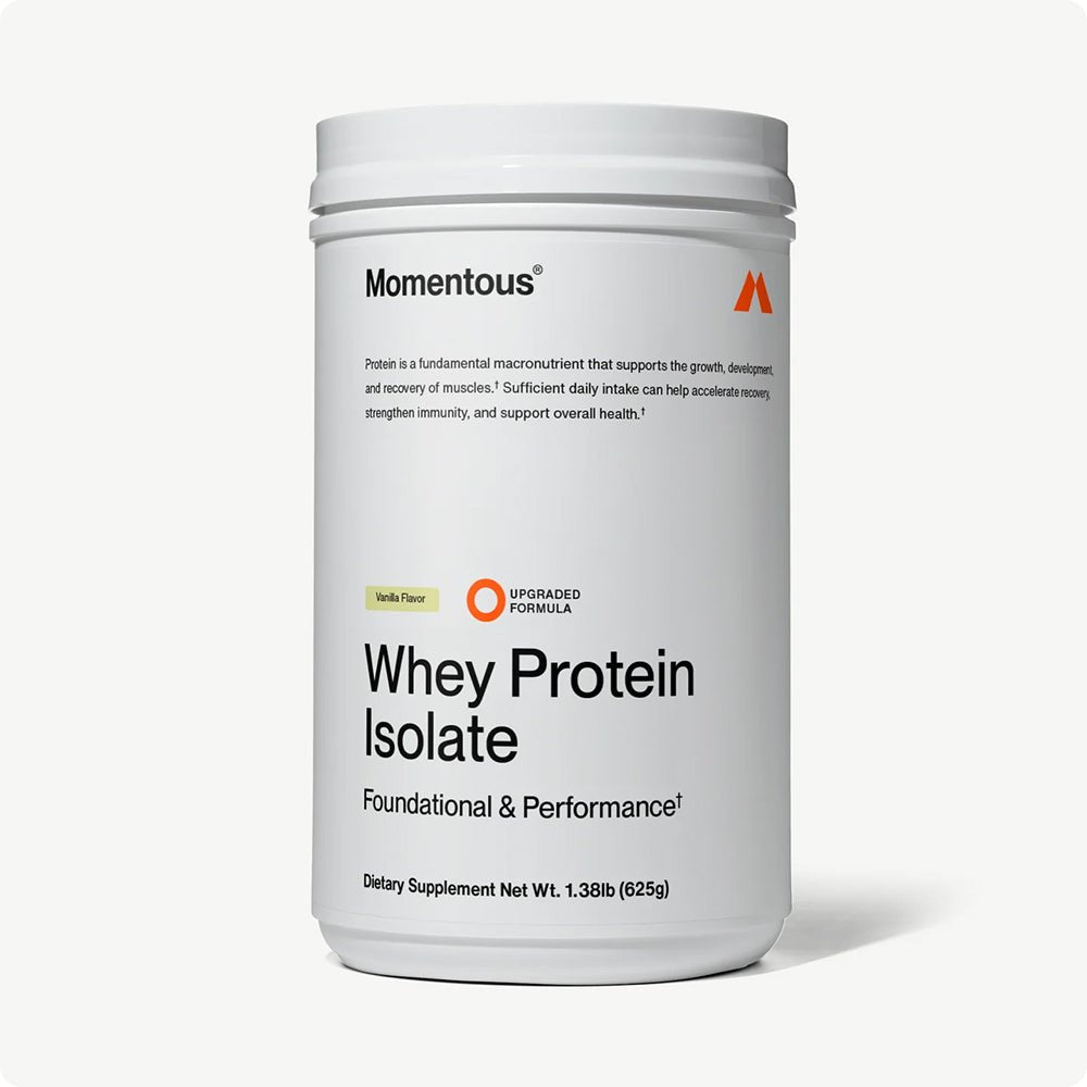 Momentous Grass Fed Whey Protein Isolate - Vanilla - Fuel Goods