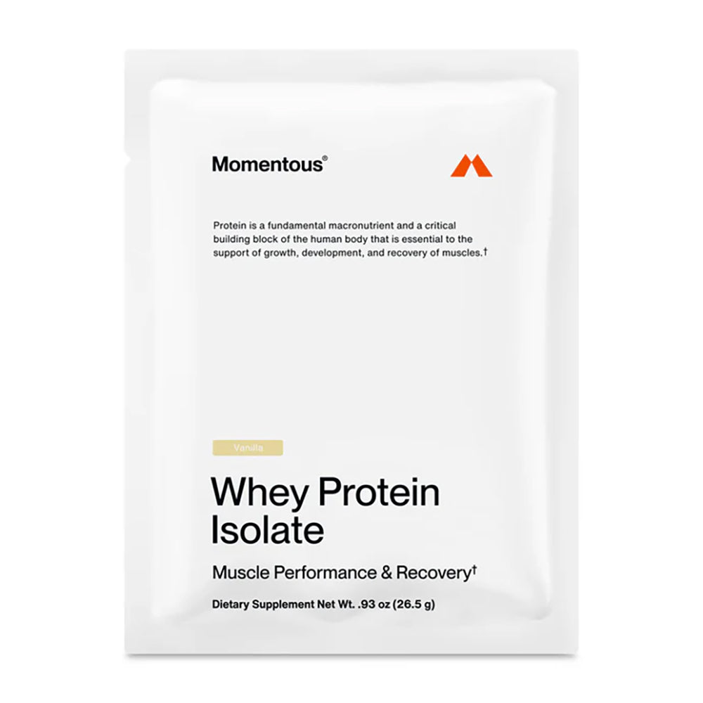 Momentous Grass Fed Whey Protein Isolate - Vanilla - Fuel Goods