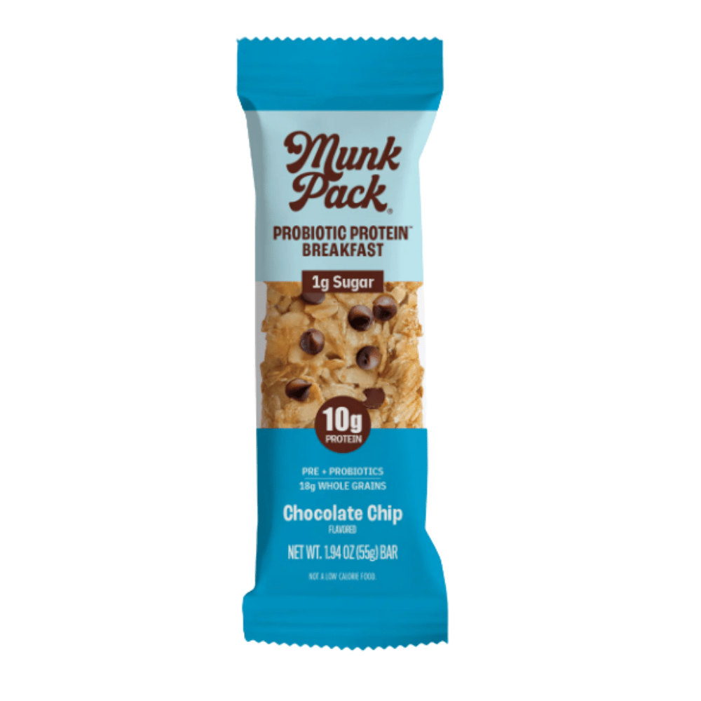Munk Pack Probiotic Breakfast Bar - Chocolate Chip - Fuel Goods