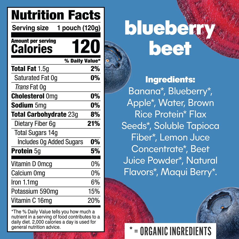 Noka Prebiotic Fiber Smoothie - Blueberry and Beet - Fuel Goods