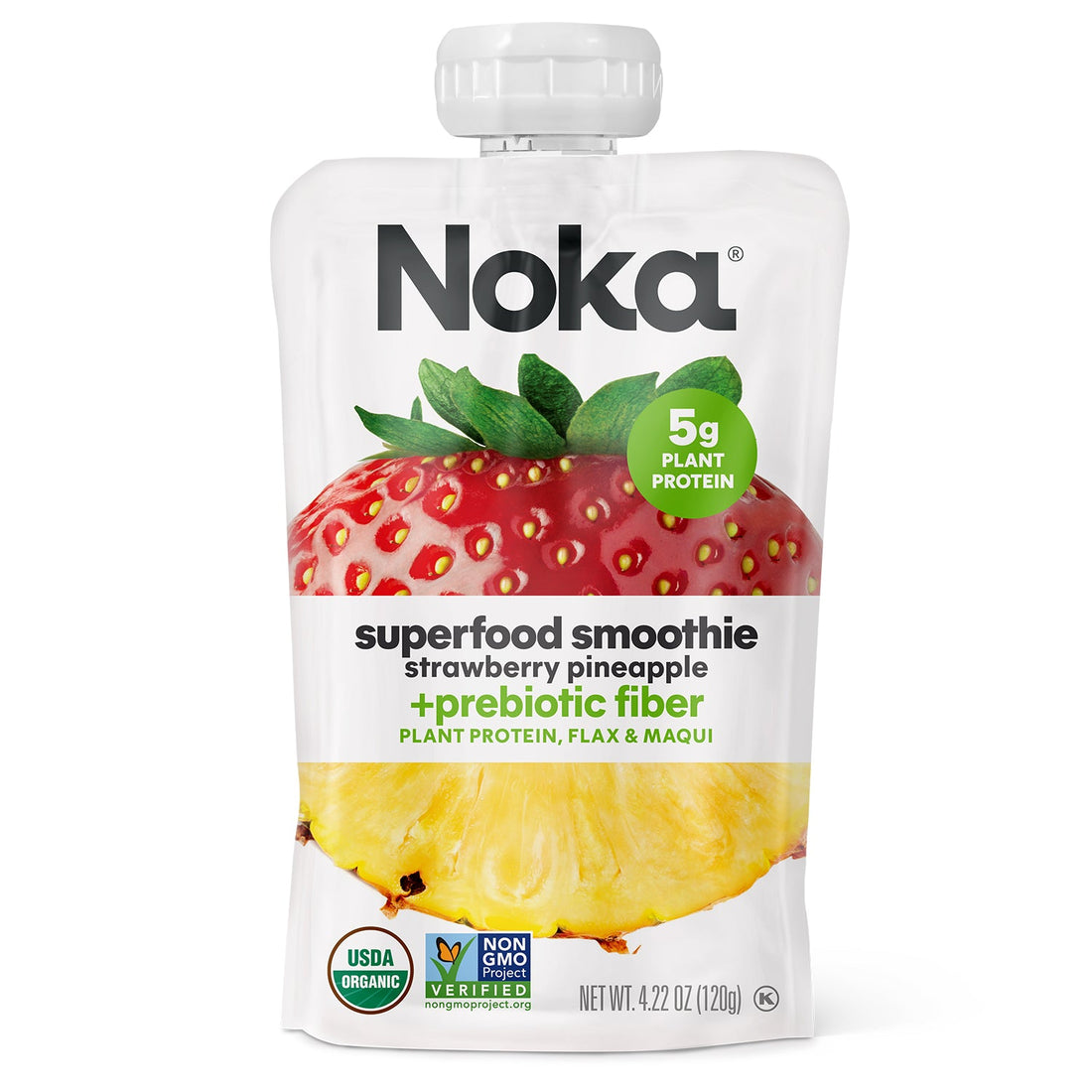 Noka Prebiotic Fiber Smoothie - Strawberry Pineapple - Fuel Goods