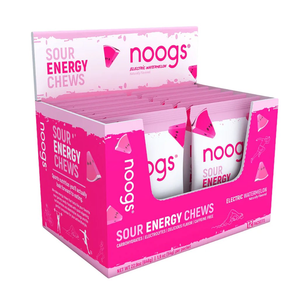 Noogs Sour Energy Chews - Electric Watermelon - Fuel Goods