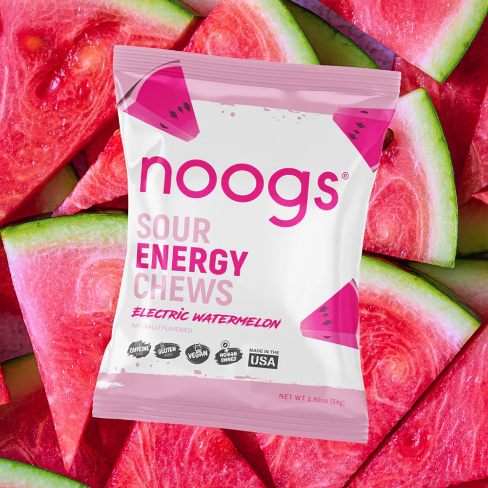 Noogs Sour Energy Chews - Electric Watermelon - Fuel Goods