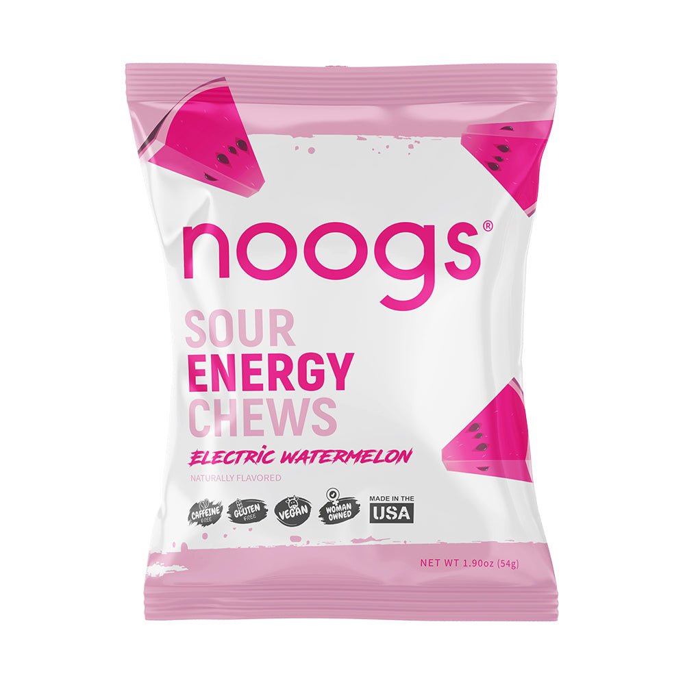 Noogs Sour Energy Chews - Electric Watermelon - Fuel Goods