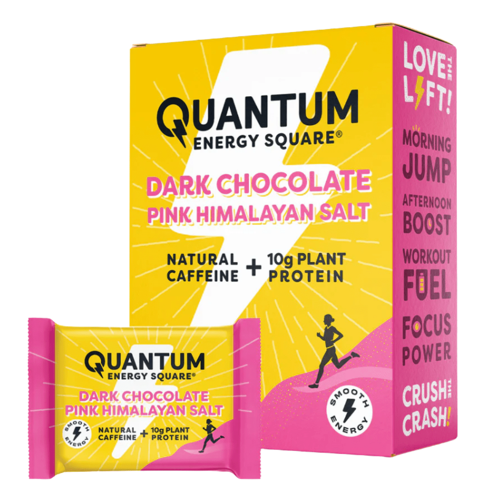 Quantum Energy Squares - Dark Chocolate Pink Himalayan Sea Salt - Fuel Goods
