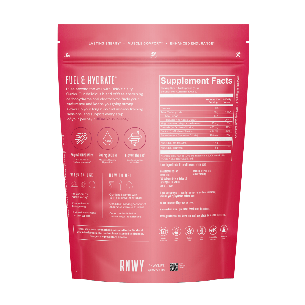 RNWY Salty Carbs - Raspberry Lemonade - Fuel Goods