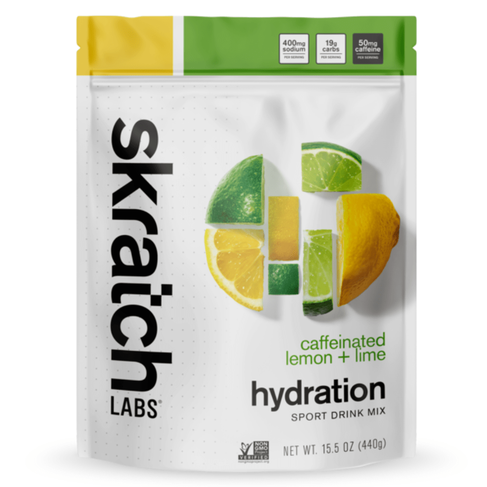 Skratch Hydration Drink Mix - Caffeinated Lemon + Lime - Fuel Goods