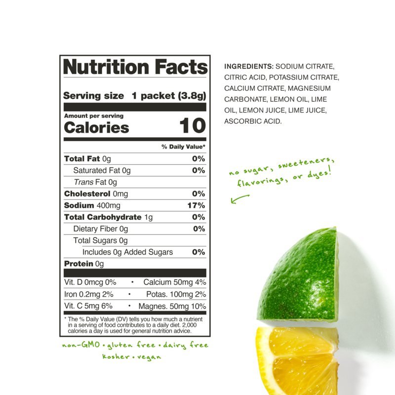 Skratch Labs Hydration Everyday Drink Mix - Lemon + Lime 30 Serving Bag - Fuel Goods