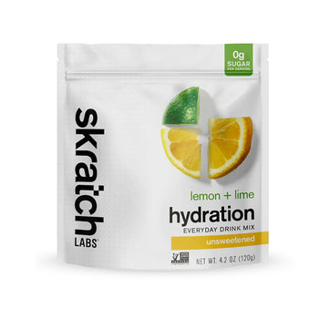 Skratch Labs Hydration Everyday Drink Mix - Lemon + Lime 30 Serving Bag - Fuel Goods