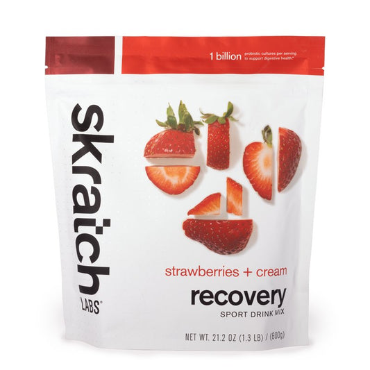 Skratch Labs Recovery Mix 12 serves - Strawberries + Cream - Fuel Goods
