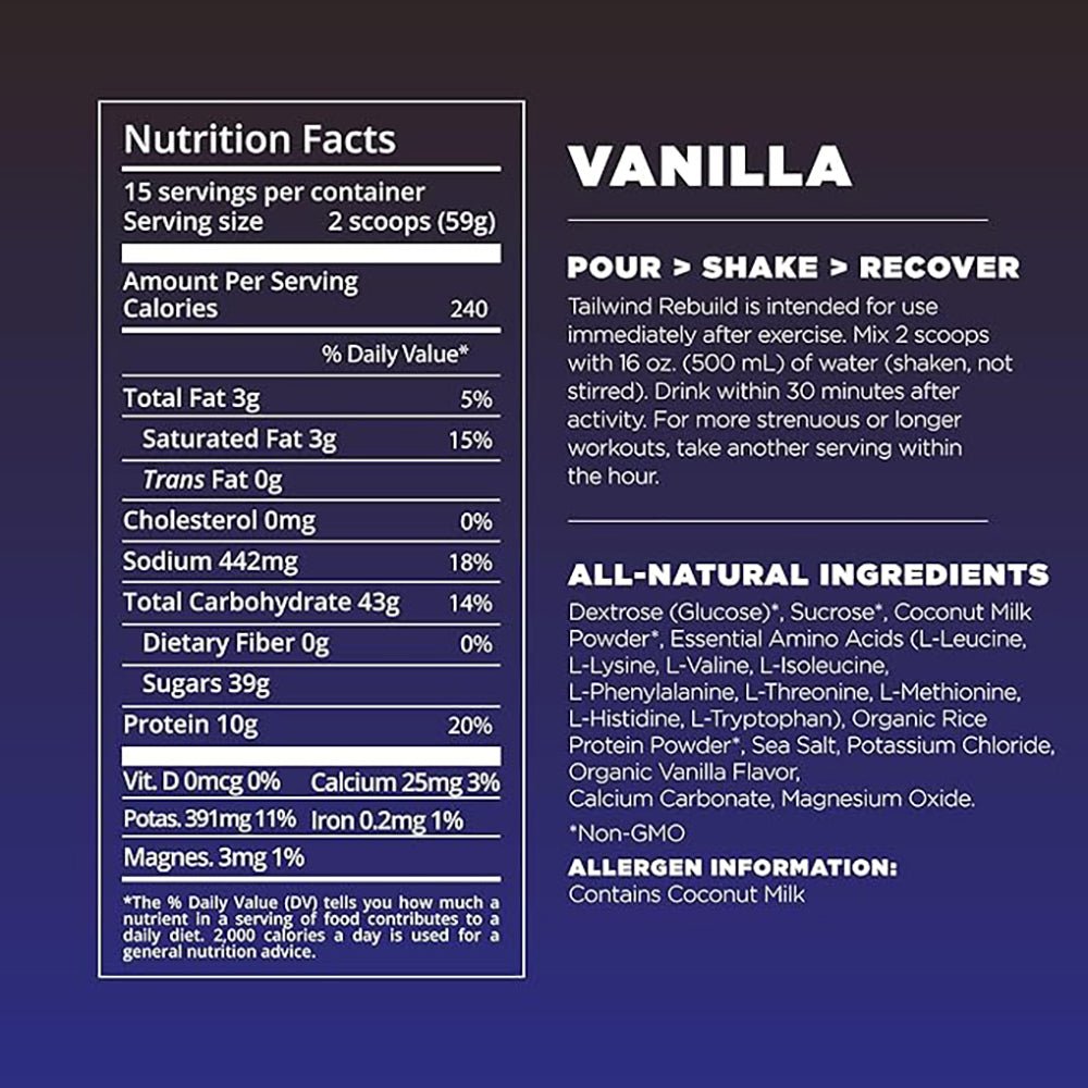 Tailwind Recovery Mix - Vanilla - Fuel Goods