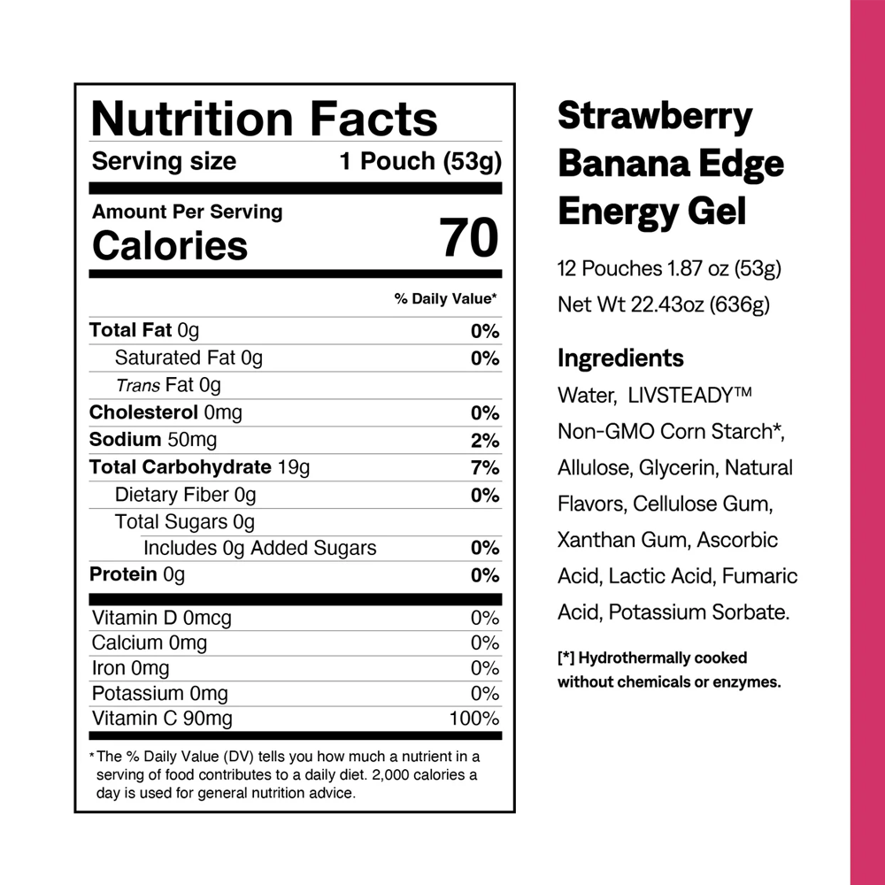 UCAN Energy Gel - Strawberry Banana - Fuel Goods