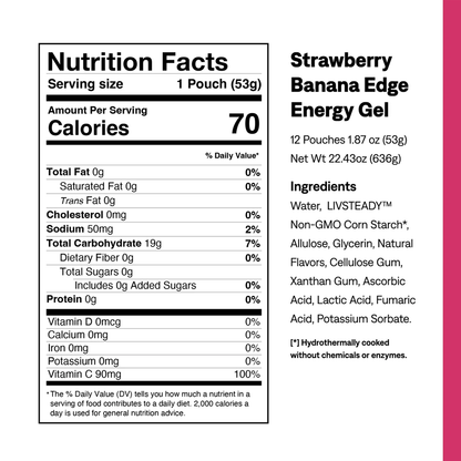 UCAN Energy Gel - Strawberry Banana - Fuel Goods