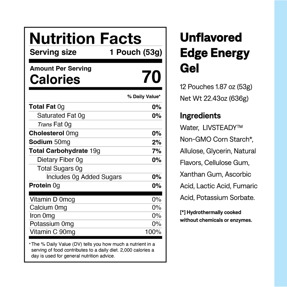 UCAN Energy Gel - Unflavored Edge - Fuel Goods