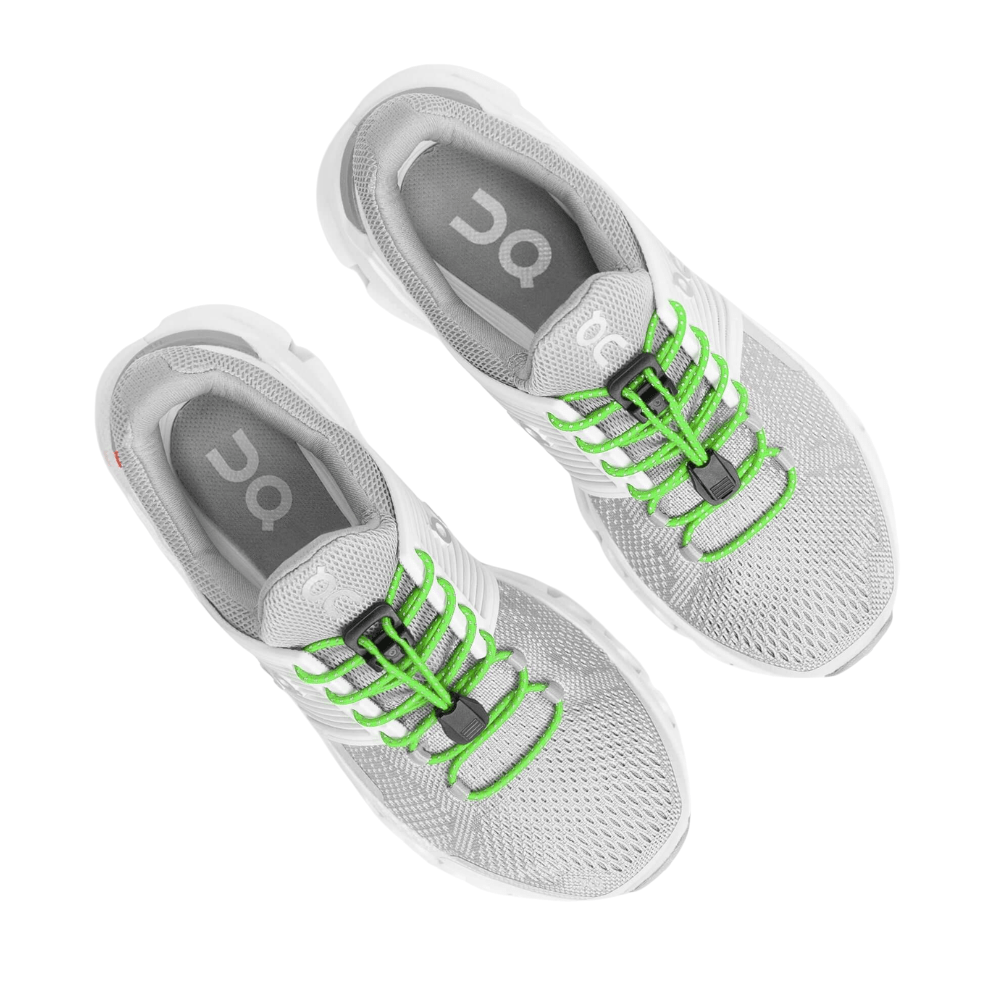 Xpand Laces No - Tie Round Laces - Neon Green - Fuel Goods