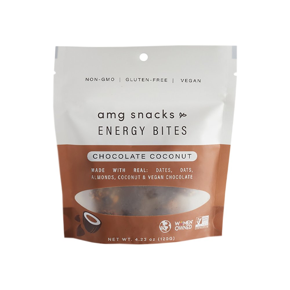 AMG Snacks Energy Bites 4oz - Chocolate Coconut - Fuel Goods