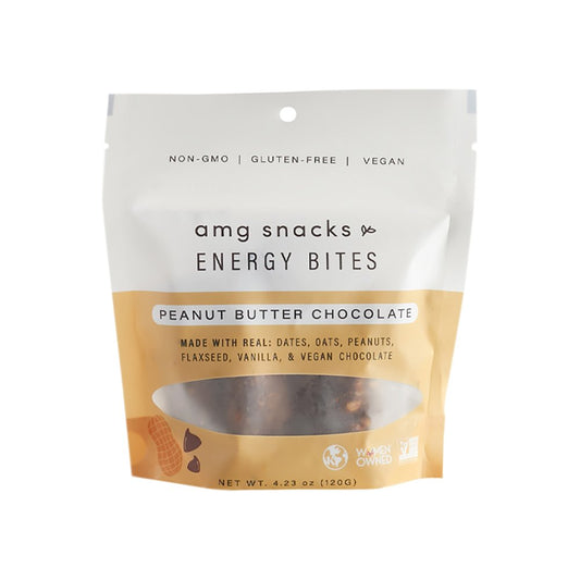 AMG Snacks Energy Bites 4oz - Peanut Butter Chocolate - Fuel Goods