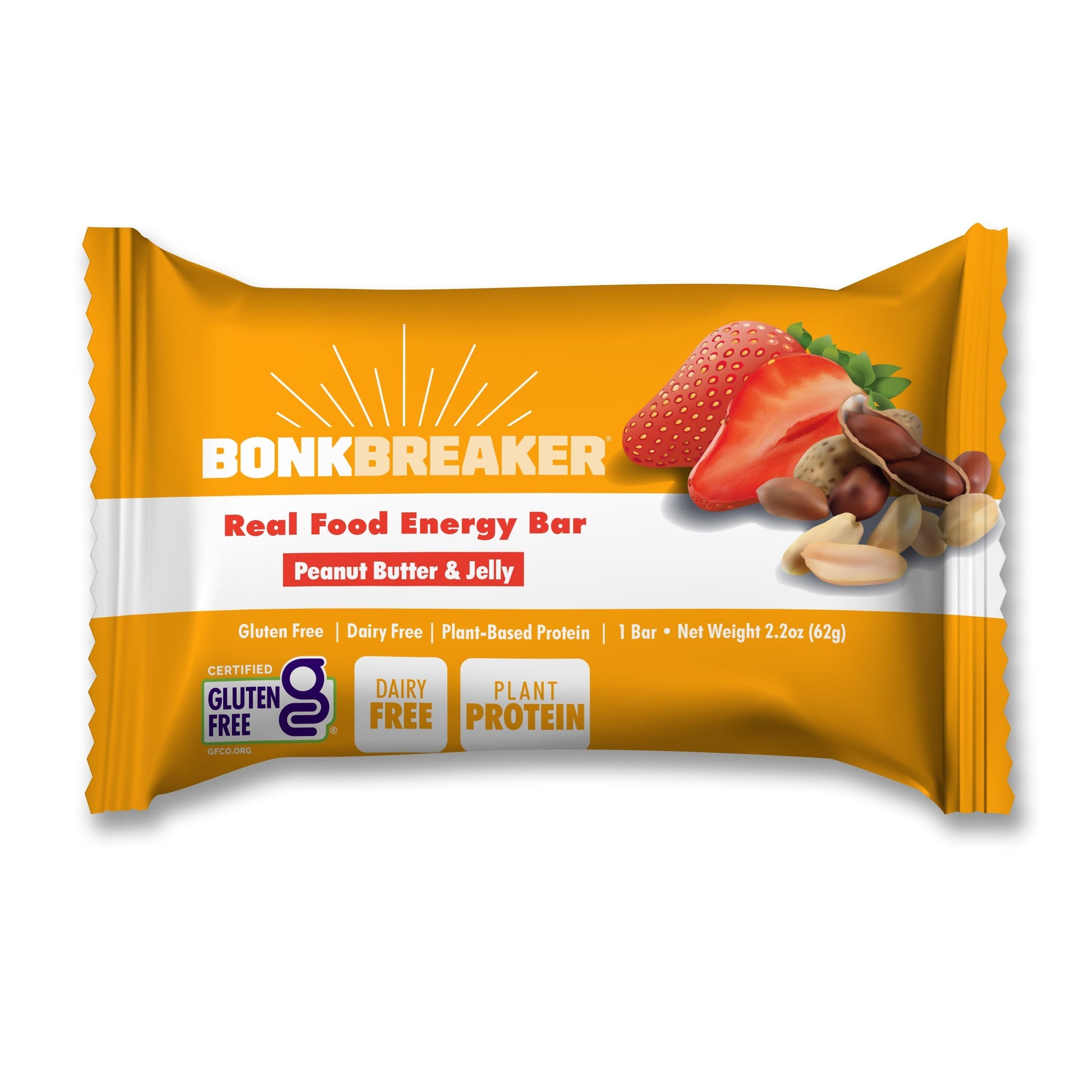 Bonk Breaker Energy Bars - Peanut Butter & Jelly - Fuel Goods