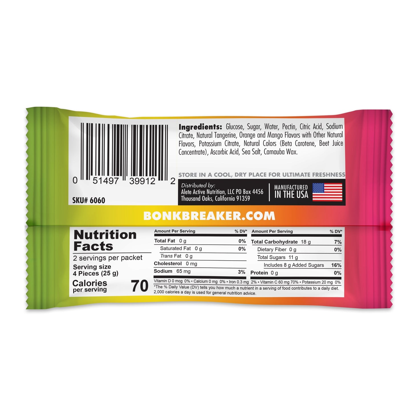 Bonk Breaker Energy Chews - OMG Orange Mango Guava - Fuel Goods