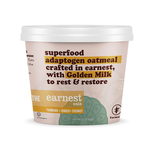 Earnest Eats Superfood Adaptogen Oatmeal Cup - Golden Milk - Fuel Goods