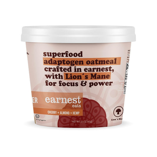 Earnest Eats Superfood Adaptogen Oatmeal Cup - Lion's Mane - Fuel Goods