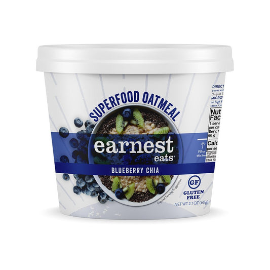 Earnest Eats Superfood Oatmeal Cup - Blueberry Chia - Fuel Goods