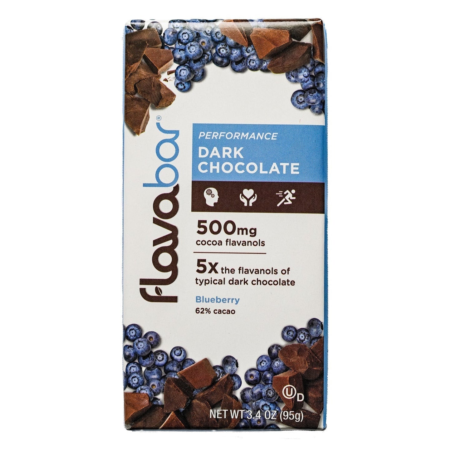 FlavaNaturals FlavaBar Performance Chocolate - Blueberry - Fuel Goods