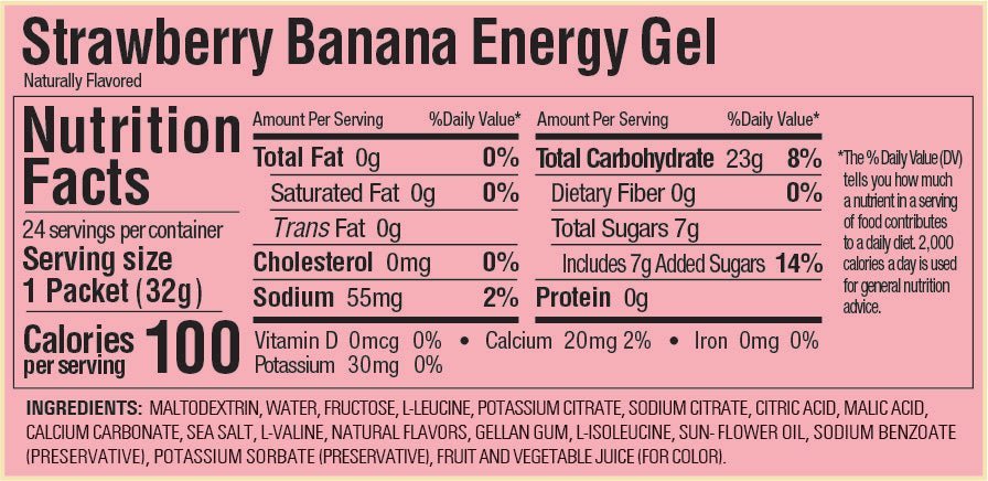 GU Energy Gel - Strawberry Banana - Fuel Goods