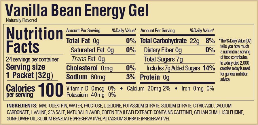 GU Energy Gel - Vanilla Bean - Fuel Goods